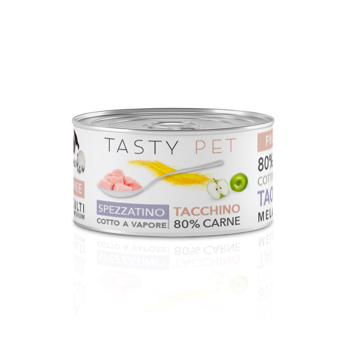 Tasty Pet Confezione di Alimento Completo Umido per Cani - 2501 Spezzatino Tacchino Zucca e Mela