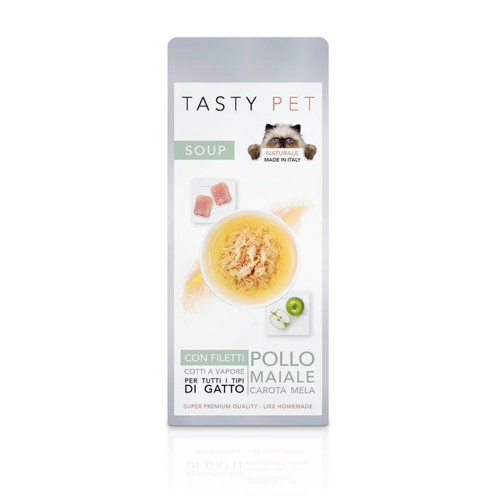 Tasty Pet Confezione di Alimento Complementare per Gatti - 3102 Soup di Pollo