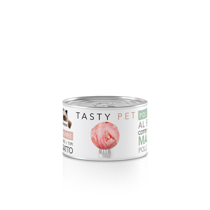Tasty Pet Confezione di Alimento Completo Umido per Gatti - 5601 Polpette al sugo Maiale Mela e Zucca